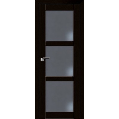 Межкомнатная Дверь Экошпон 2.13 XN цвет Дарк браун стекло графит