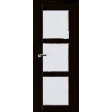 Дверь Экошпон 2.13 XN цвет Дарк браун стекло белое Square