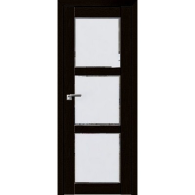 Межкомнатная Дверь Экошпон 2.13 XN цвет Дарк браун стекло белое Square