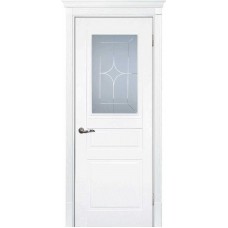 Межкомнатная дверь Смальта-01 белая RAL 9003 ДО