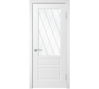 Межкомнатная дверь Турин-4 белая эмаль ДО